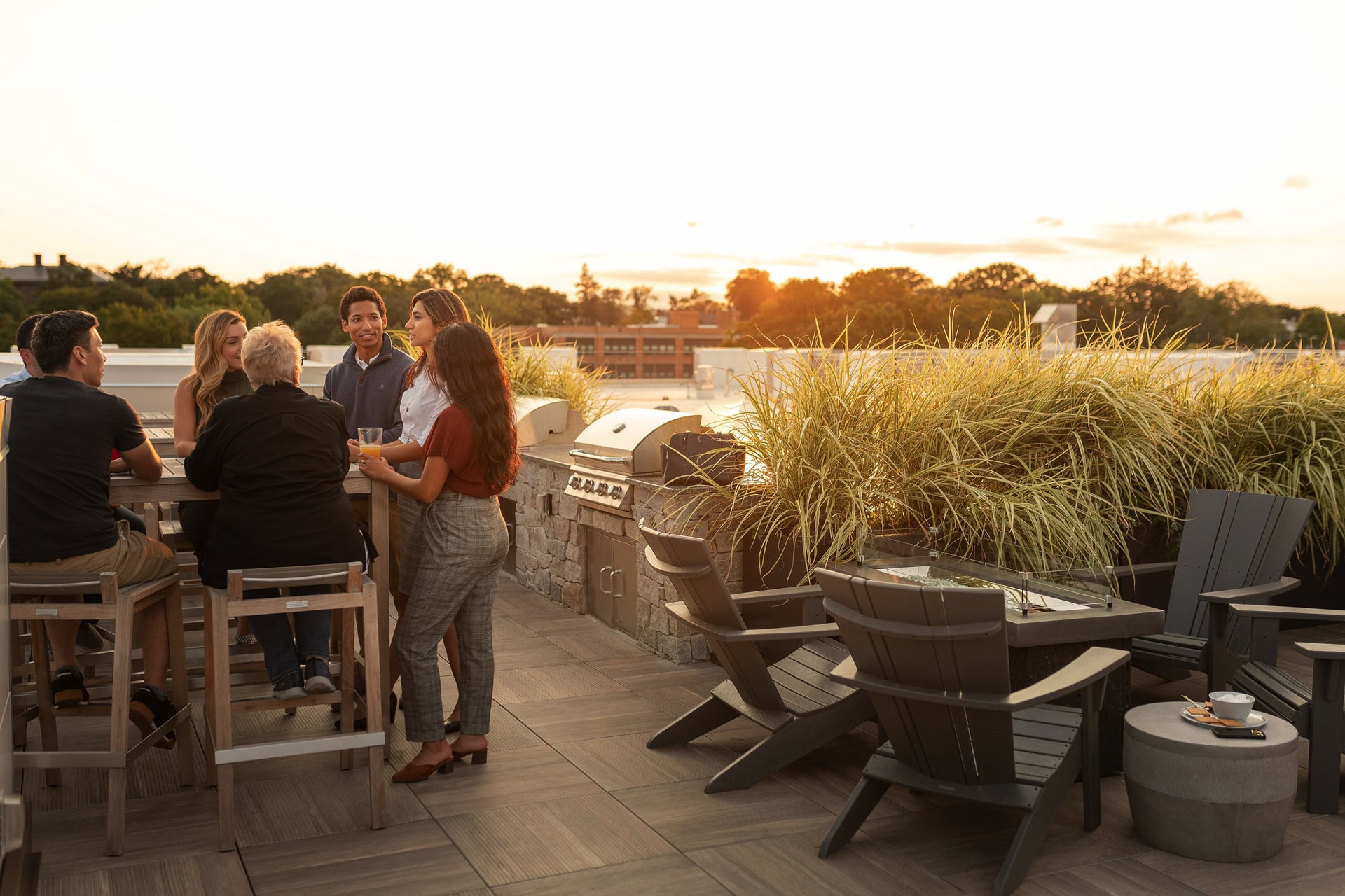 Rooftop deck