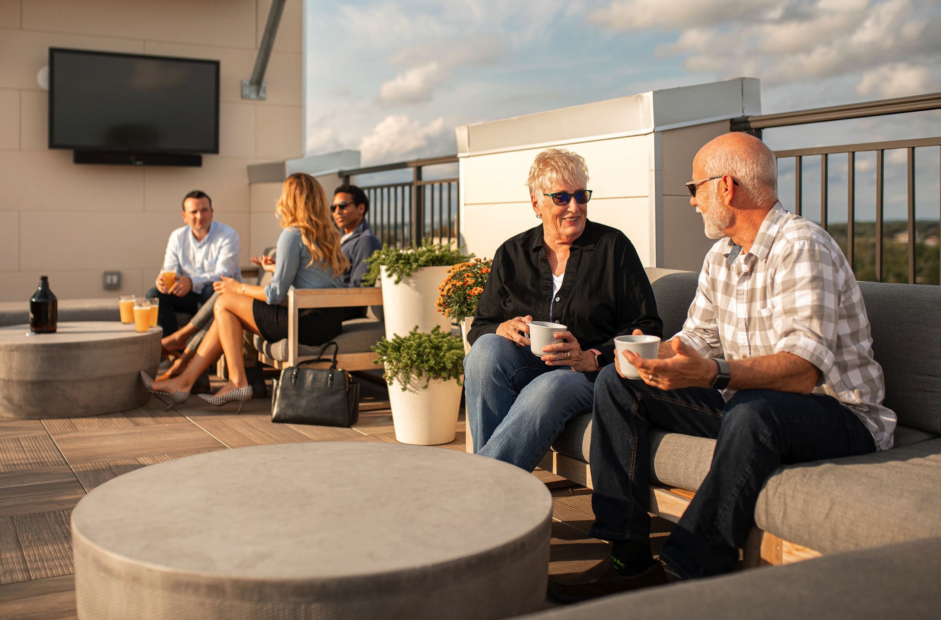 Rooftop deck